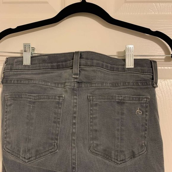 Rag & Bone Womens Skinny Jeans Gray Charcoal Wash Low Rise Pockets Denim 25 - Picture 5 of 11